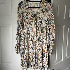 Umgee Printed Smock Dress